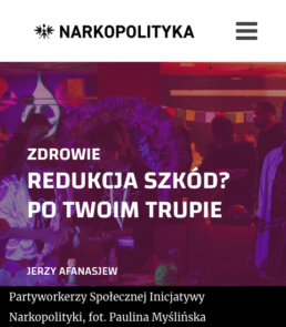 REDUKCJA SZKÓD? PO TWOIM TRUPIE